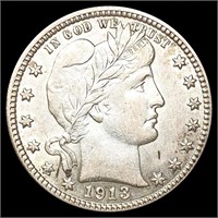 1913 Barber Quarter CLOSELY UNCIRCULATED