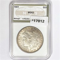 1901 Morgan Silver Dollar NGS MS63