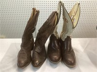 2 PAIR OF COWBOY BOOTS