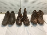 3 PAIRS OF BOOTS