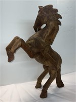 CARVED WOODEN HORSE
