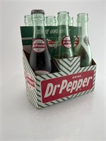 Dr. Pepper Six Pack with Bottles 1950s