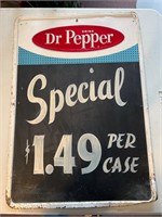 Dr. Pepper Chaulk Sign from the 1960s