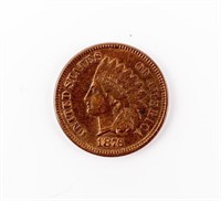 Coin 1876 Indian Head Cent Gem RB Uncirculated