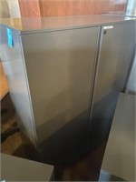Dark Grey metal storage cabinet