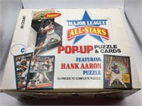 1986 DONRUSS POP-UP & PUZZLE CARDS BOX