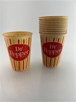 Dr. Pepper Wax drinking Cups from the 60s or 70s