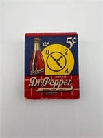 Dr. Pepper match book advertising