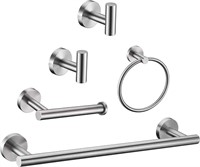 5 Piece Brushed Nickel Accessory Set