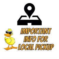 READ THIS IF YOU ARE PLANNING LOCAL PICKUP!