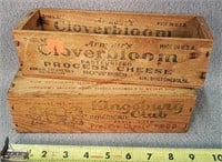 2- Wooden Cheese Boxes