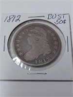 Silver 1812 Bust Fifty Cent Pc.