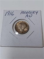 Silver 1916 Mercury Dime