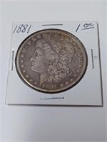 Silver 1881 Morgan Dollar