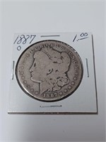 Silver 1887 Morgan Dollar