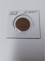 1868 Two Cent Coin