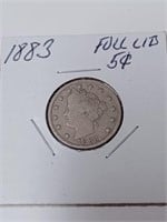 1883 Full Liberty V-Nickel