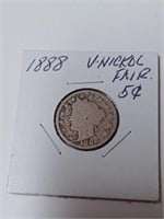 1888 V- Nickel