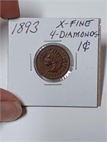 1893 Indian Head Penny-  See Pics