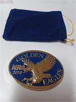 NRA 2010 Golden Eagles Belt Buckle