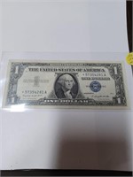 1957  Blue Star Note One Dollar
