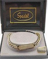 Speidle gold tone ID bracelet 6.5 in