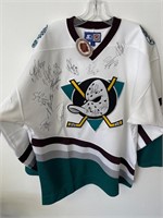 AUTHENTIC SIGNED NHL MIGHTY DUCKS JERSEY