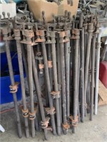 PILE OF MIX POLE / BAR CLAMPS