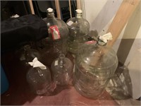 WINE MAKING GLASS CARBOYS