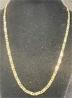 DESIRABLE 10K GOLD CHAIN LINK NECKLACE