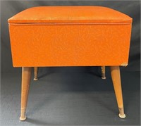 SWEET RETRO LIFT TOP STOOL W SEWING CONTENTS