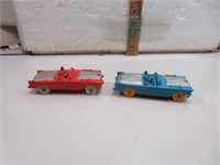 2 Vintage Auburn Rubber Cars (4&1/4” each)