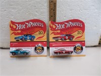 Red Line Hot Wheels 1967 Camaro & 1967 Mustang