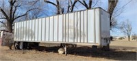 1977 42ft HOBBS VAN SEMI TRAILER