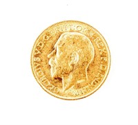 Coin 1912 Great Britain 1 Sovereign Gold BU