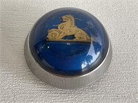 Scarce Blue Holden Horn Button