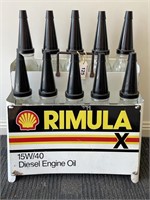 Original SHELL RIMULA X Motor Oil Rack