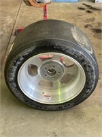 Drag Tyre and Rim - Man Cave Piece