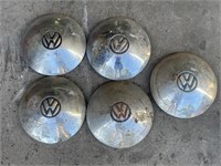 5 x Chrome VW Hub Caps