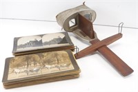 1901 Underwood Stereoscope 3D Picture Slide Viewer