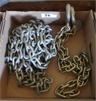 FLAT: 20' OF 5/16" CHAIN & SAFETY CHAIN