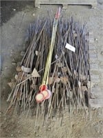 SKID: SEVERAL HUNDRED FENCING STAKES