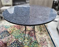 Small Granite Topped Dining Table