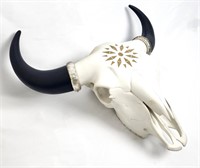Decorative Ceramic Bull Skull