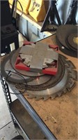 Used grinder and saw blades