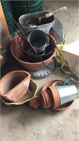 Gardening tools, pots, seeder