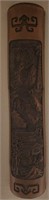 F - CARVED BAMBOO WALL HANGING 27"L (A3
