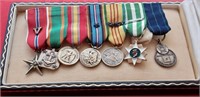 F - LOT OF 7 MILITARY MEDALS (C11)