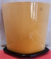 F - SALVATI GLASS MURANO CANDLE HOLDER 9X7.5" (A57