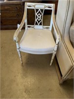 AP Furniture White/Gold Chair